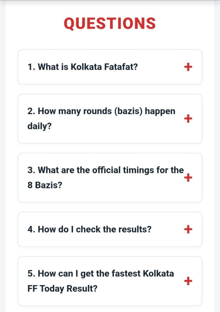 Kolkata Fatafat