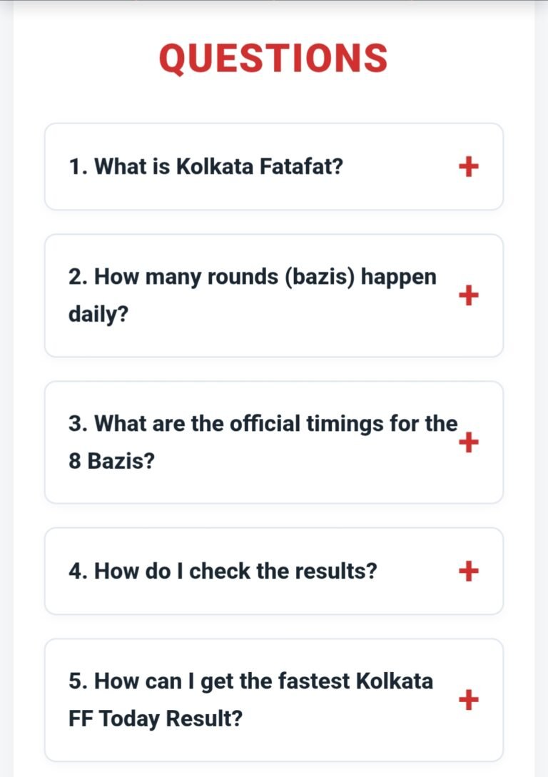 Top 20 Frequently Asked Questions About Kolkata Fatafat